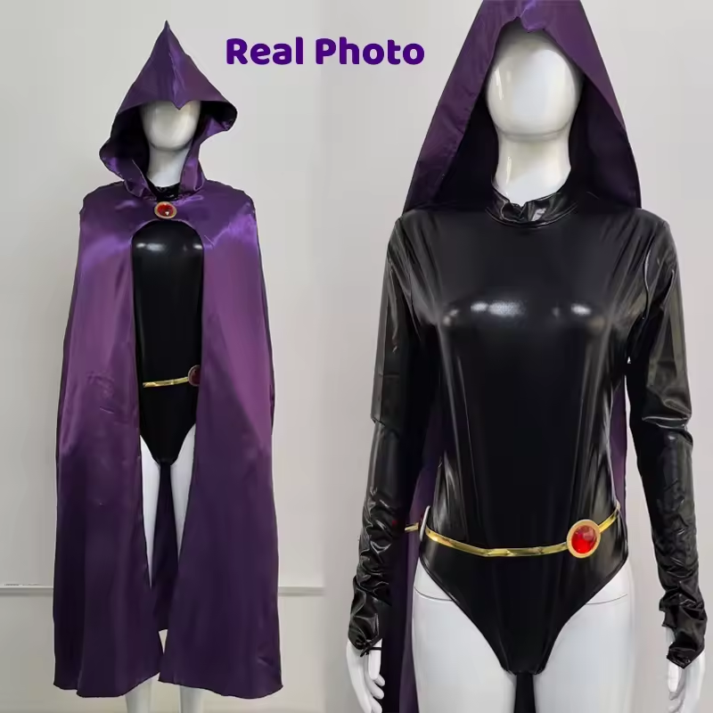 💜🔥 Disfraz Teen Titans Raven / Starfire / Peluca ✨ | 🎃 Halloween 2025 👻